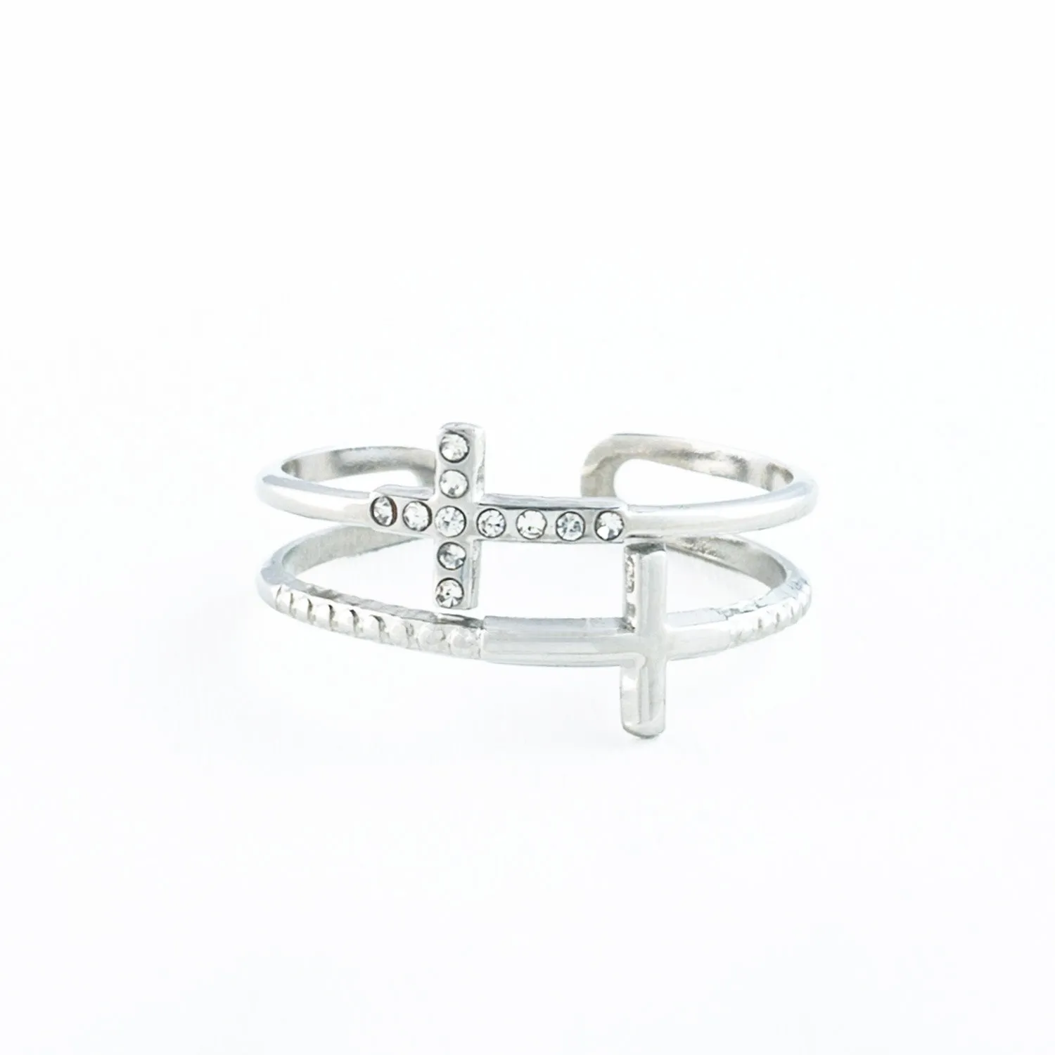Silver Cross Serenity Ring sold by Starfish Project