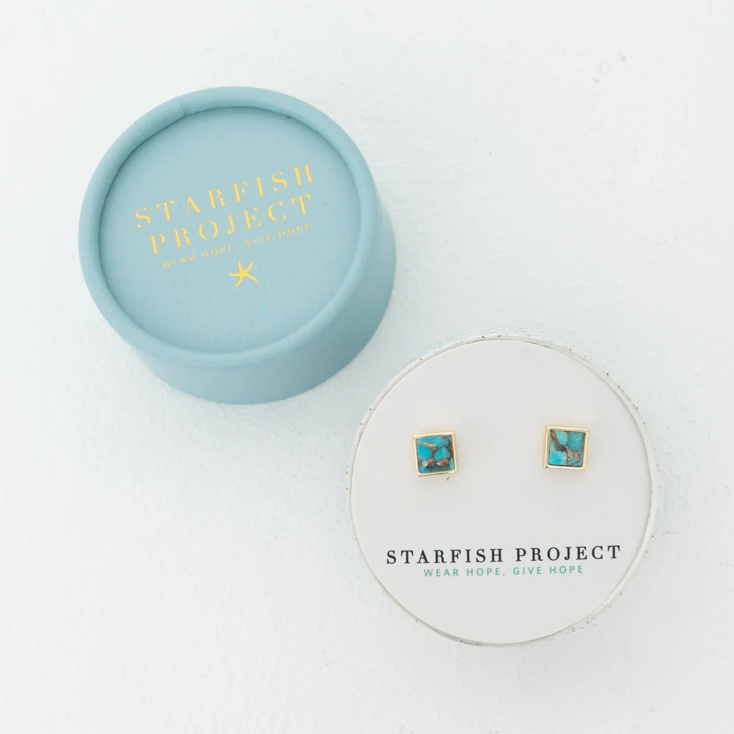 Refuge Natural Turquoise Studs sold by Starfish Project product image thumbnail 2