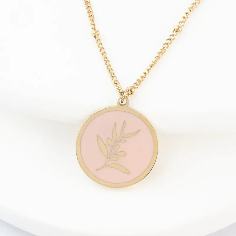 Engravable Resilience Necklace in Pink sold by Starfish Project