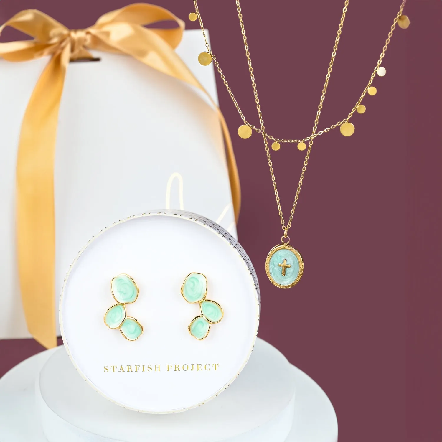 Shine Bright Gift Set in Mint sold by Starfish Project