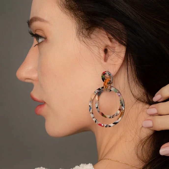 Margot Multicolored Resin Dangle Earrings sold by Starfish Project product image thumbnail 2