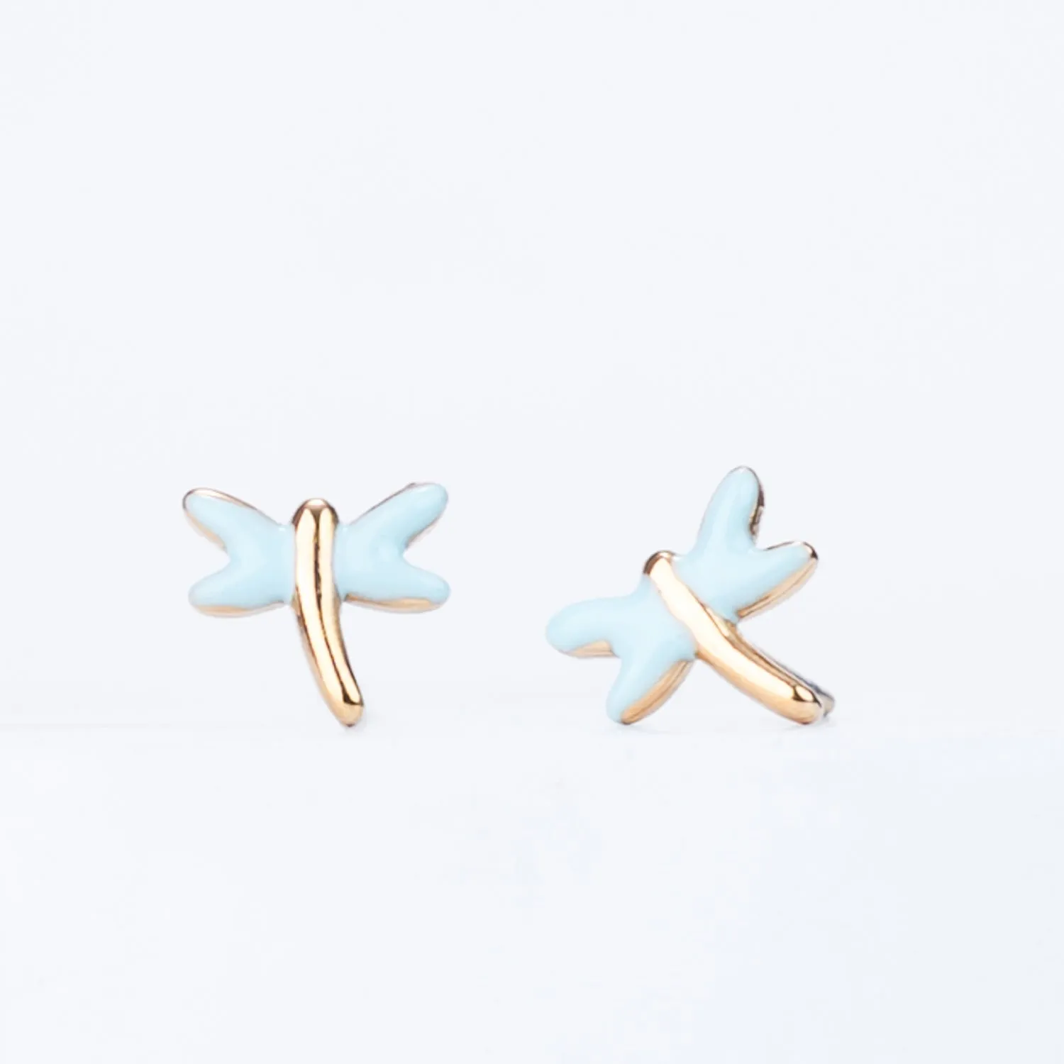 Dragonfly Studs in Mint sold by Starfish Project