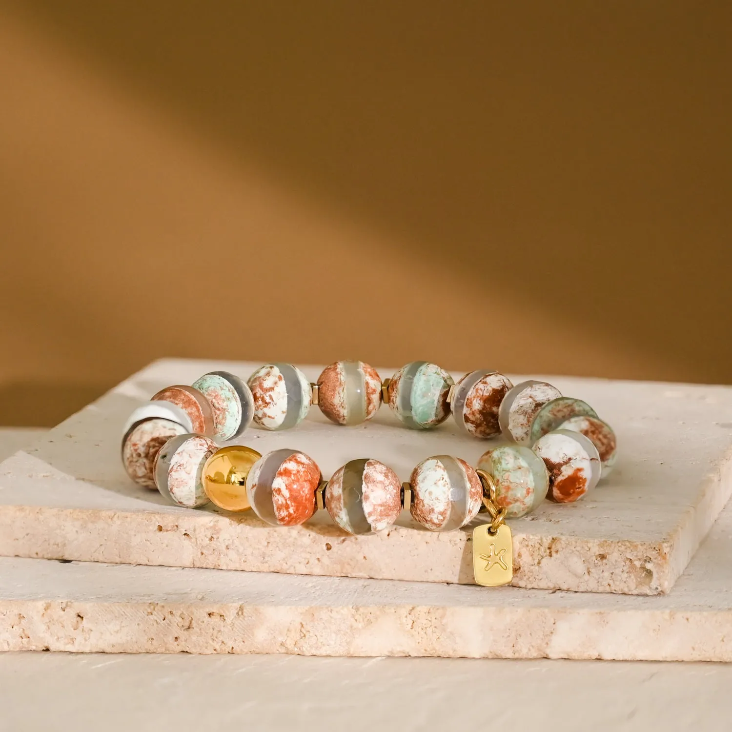 Maya Agate Bracelet in Earth Tones sold by Starfish Project product image thumbnail 5