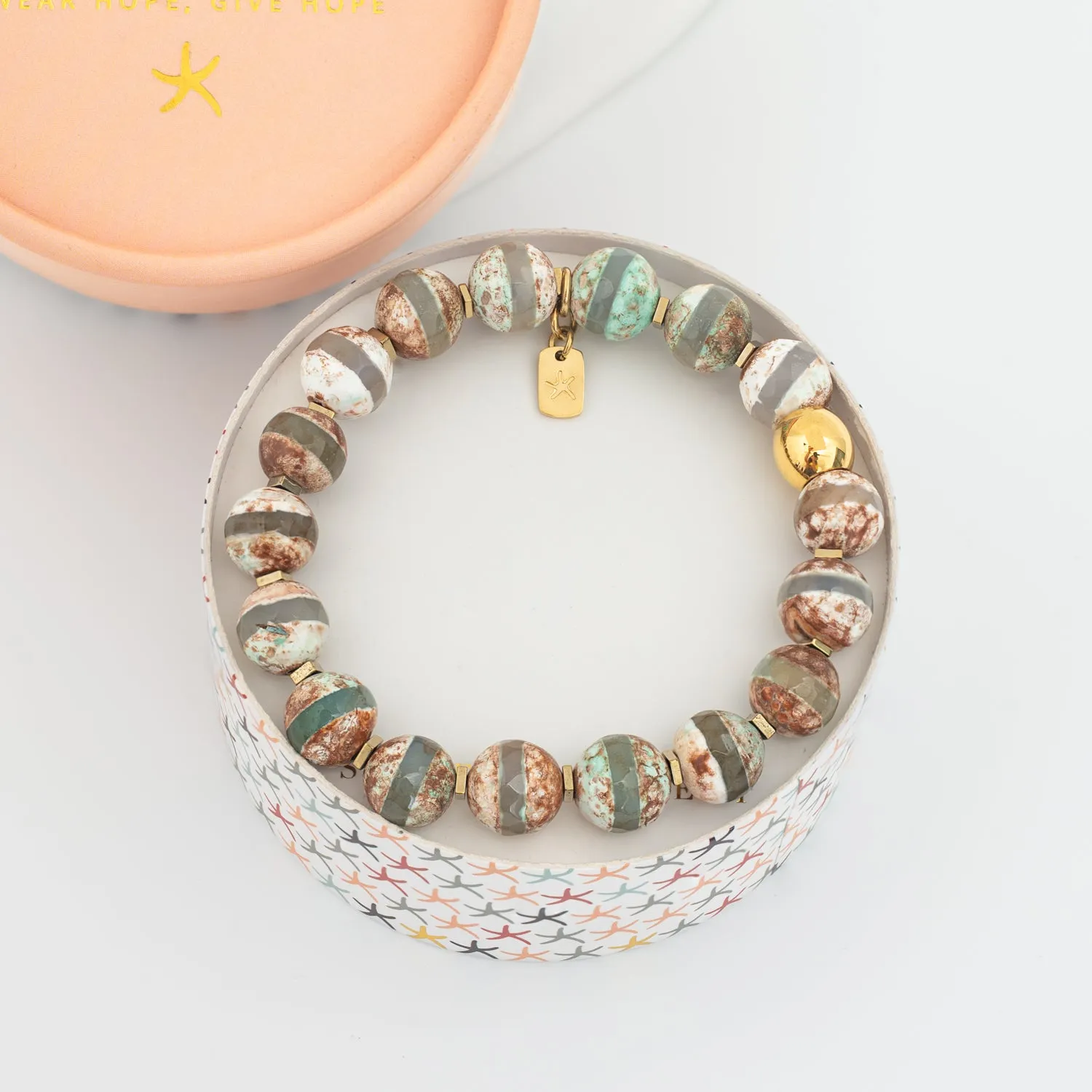 Maya Agate Bracelet in Earth Tones sold by Starfish Project product image thumbnail 3