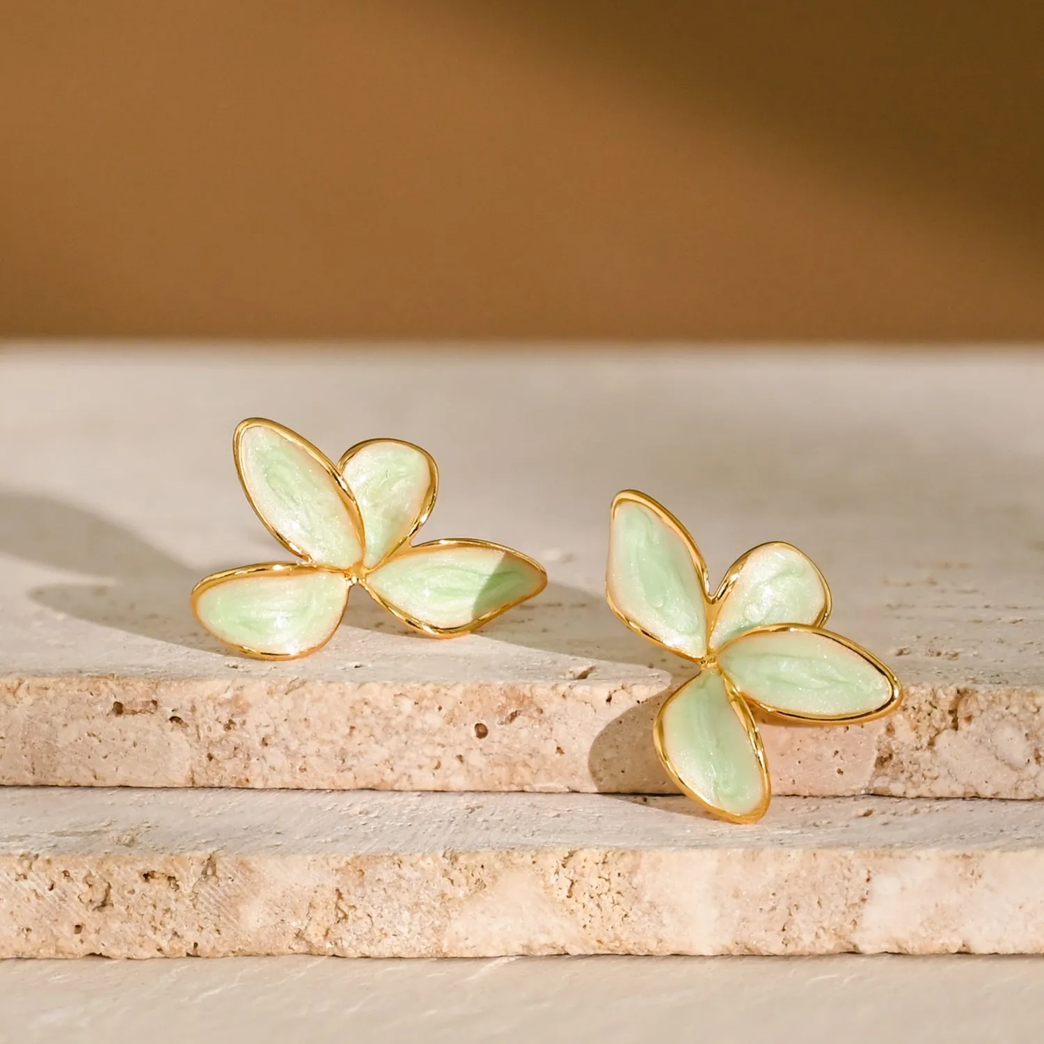 Poised Petal Earrings in Mint sold by Starfish Project product image thumbnail 5