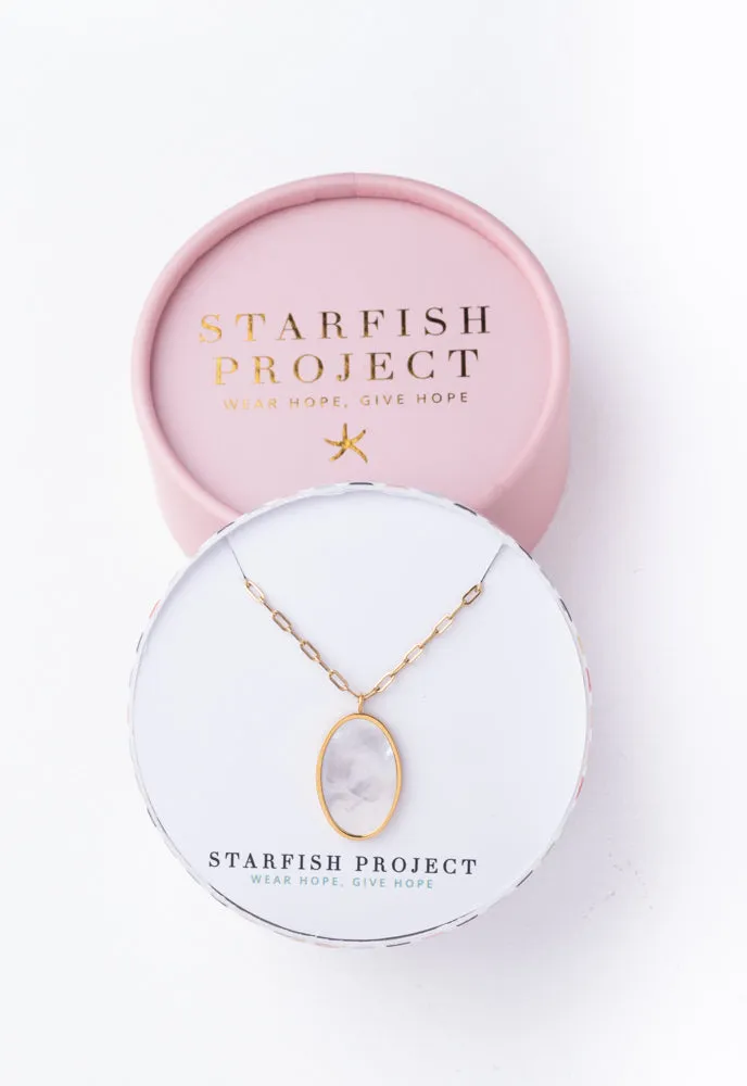 Discover Hope Mother of Pearl Necklace sold by Starfish Project product image thumbnail 3