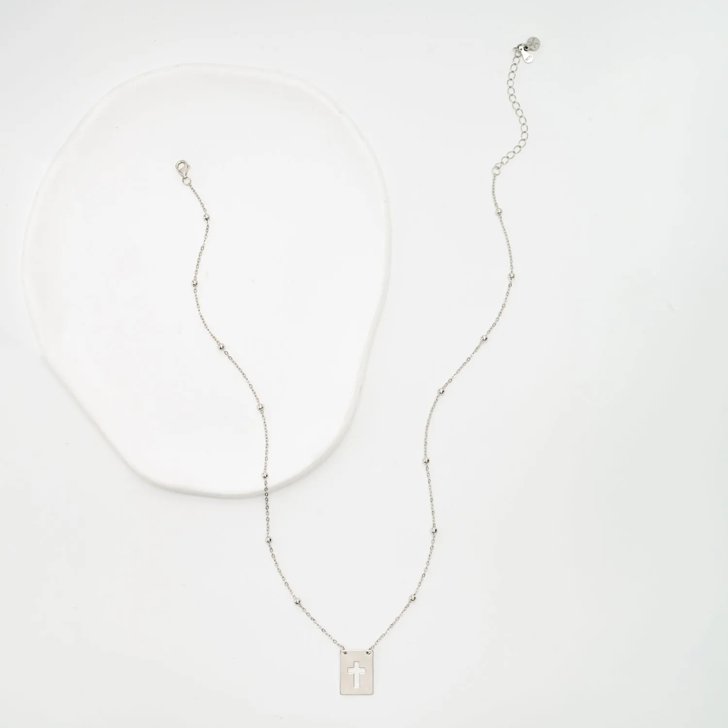 Sanctuary Sterling Silver Cross Necklace sold by Starfish Project product image thumbnail 4