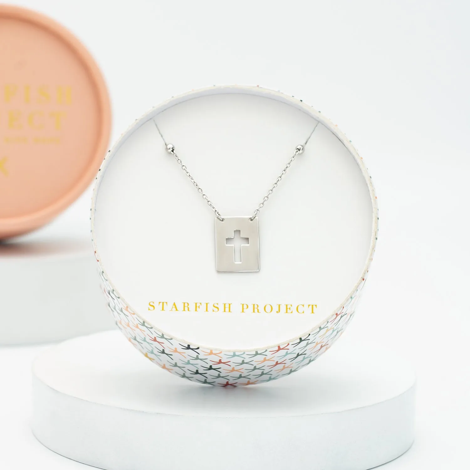 Sanctuary Sterling Silver Cross Necklace sold by Starfish Project product image thumbnail 3