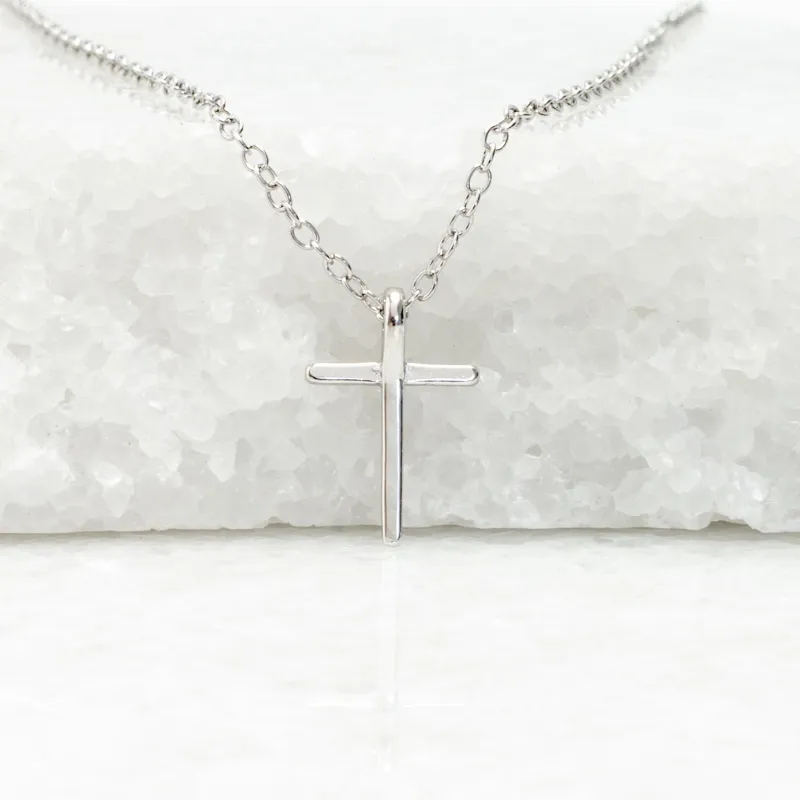 Faithful Sterling Silver Classic Cross Necklace sold by Starfish Project