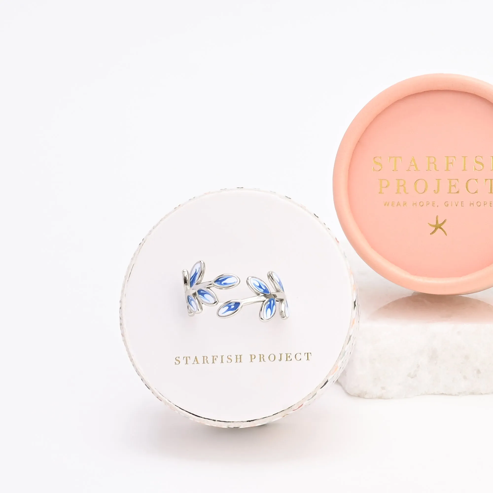 Hope Grows Ring in Silver & Blue sold by Starfish Project product image thumbnail 3