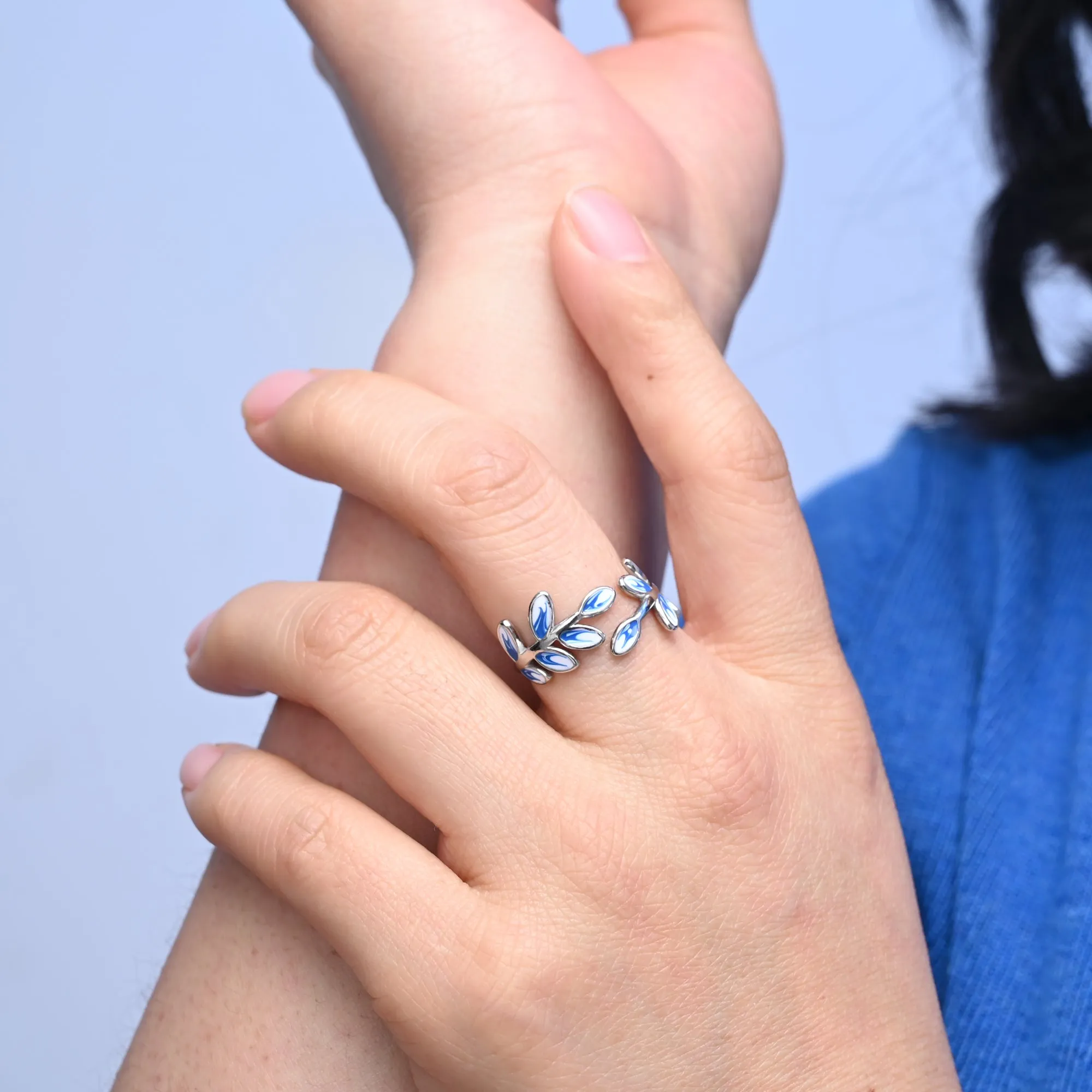 Hope Grows Ring in Silver & Blue sold by Starfish Project product image thumbnail 2