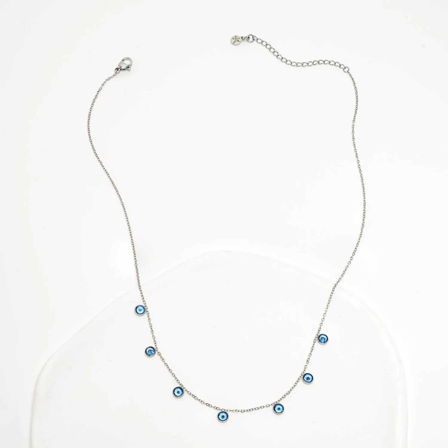 Guiding Lights Necklace in Silver & Blue sold by Starfish Project product image thumbnail 4