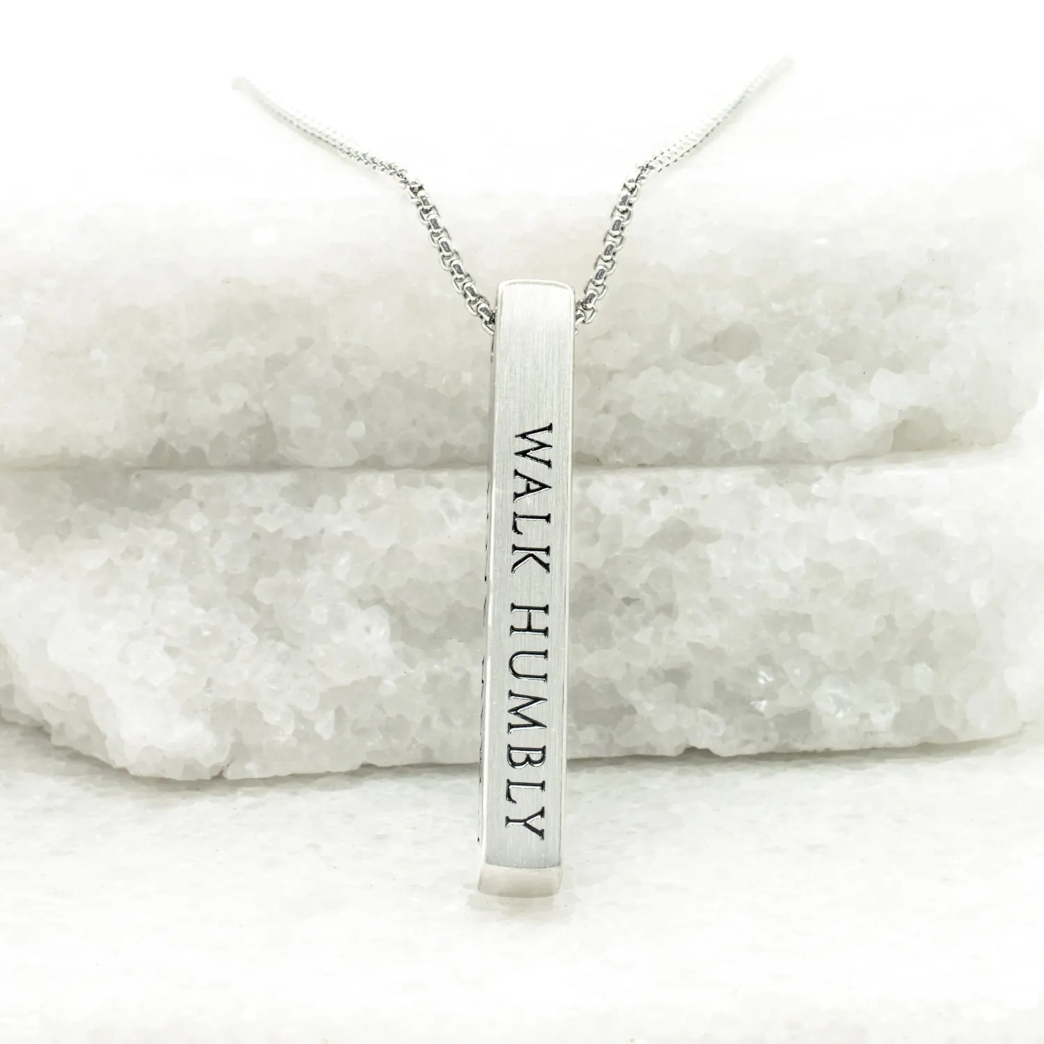 Justice Stainless Bar Necklace sold by Starfish Project