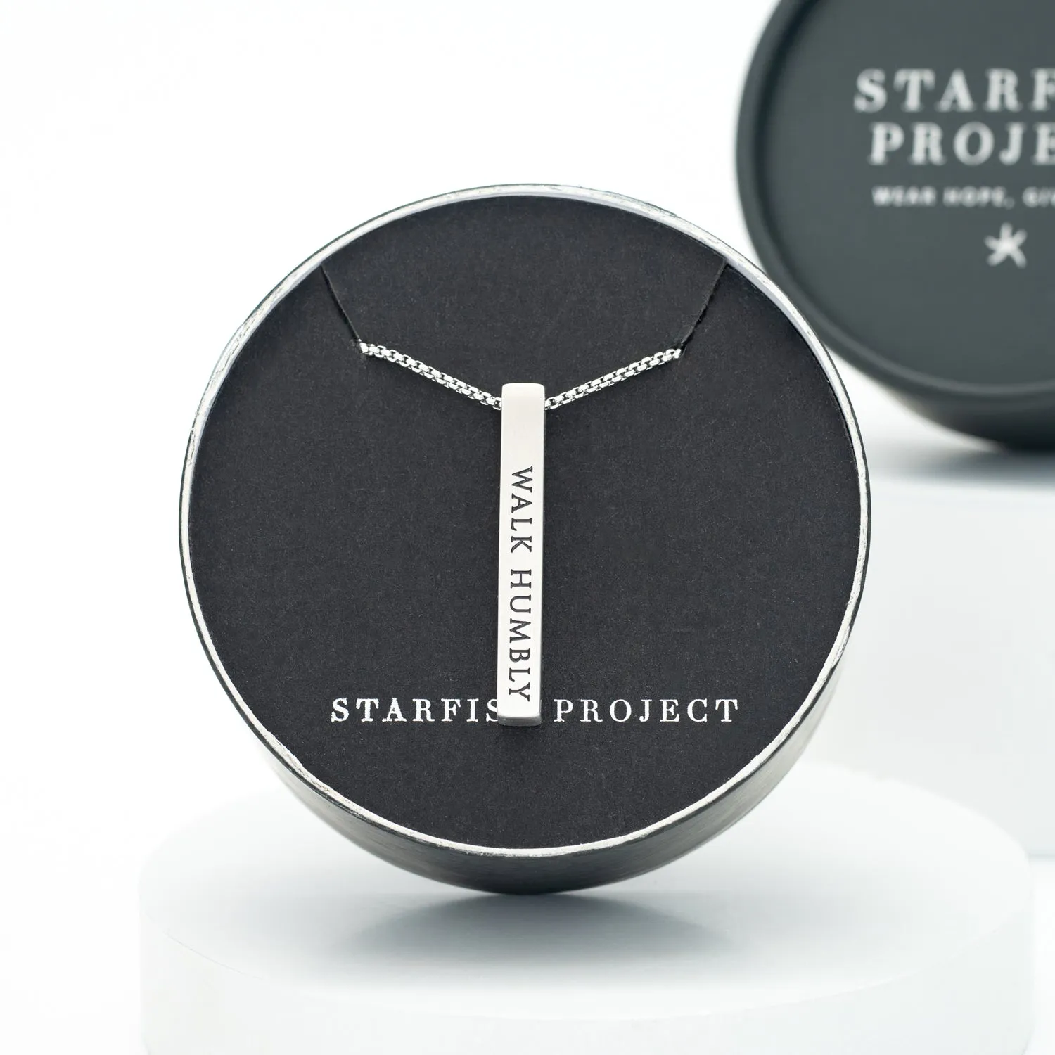 Justice Stainless Bar Necklace sold by Starfish Project product image thumbnail 3