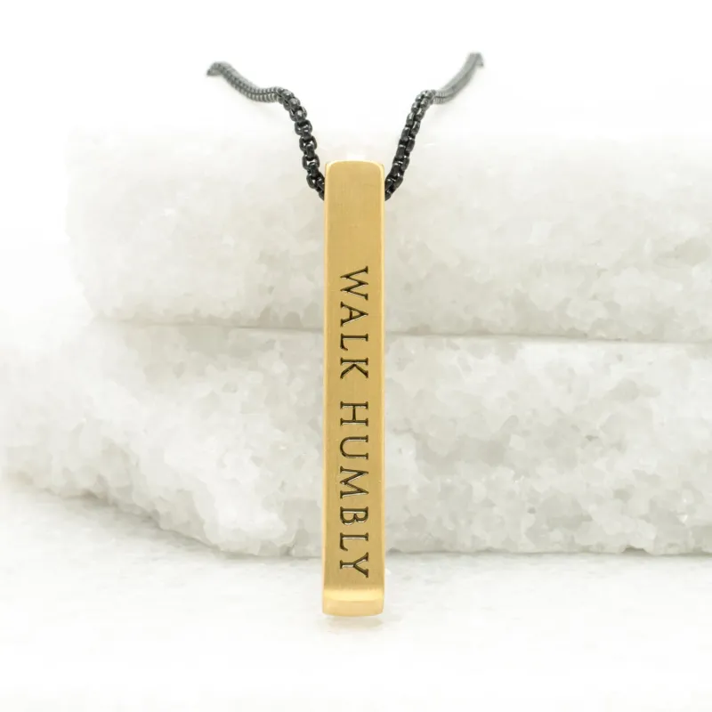 Justice Gold Bar Necklace sold by Starfish Project