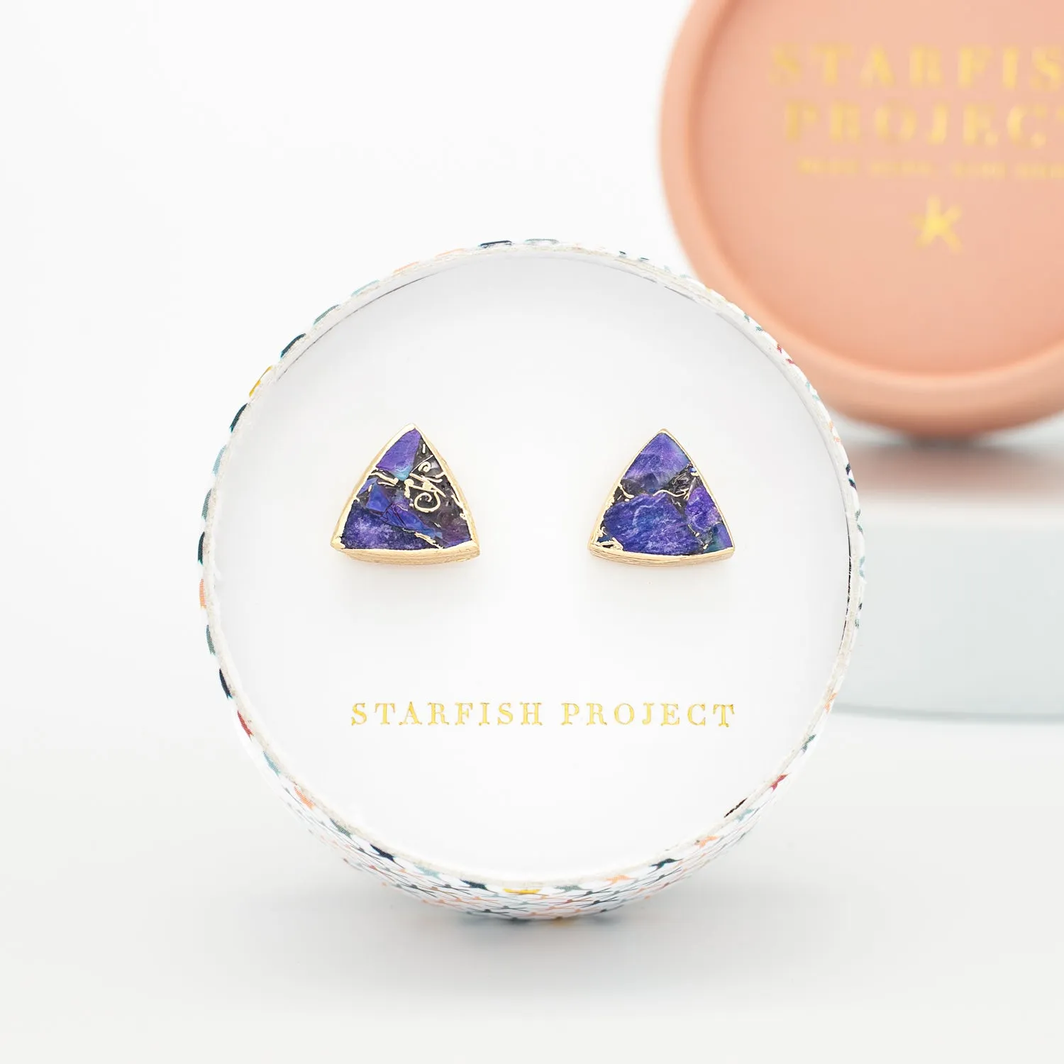 Haven Studs – Royal Purple Emperor Stone sold by Starfish Project product image thumbnail 3