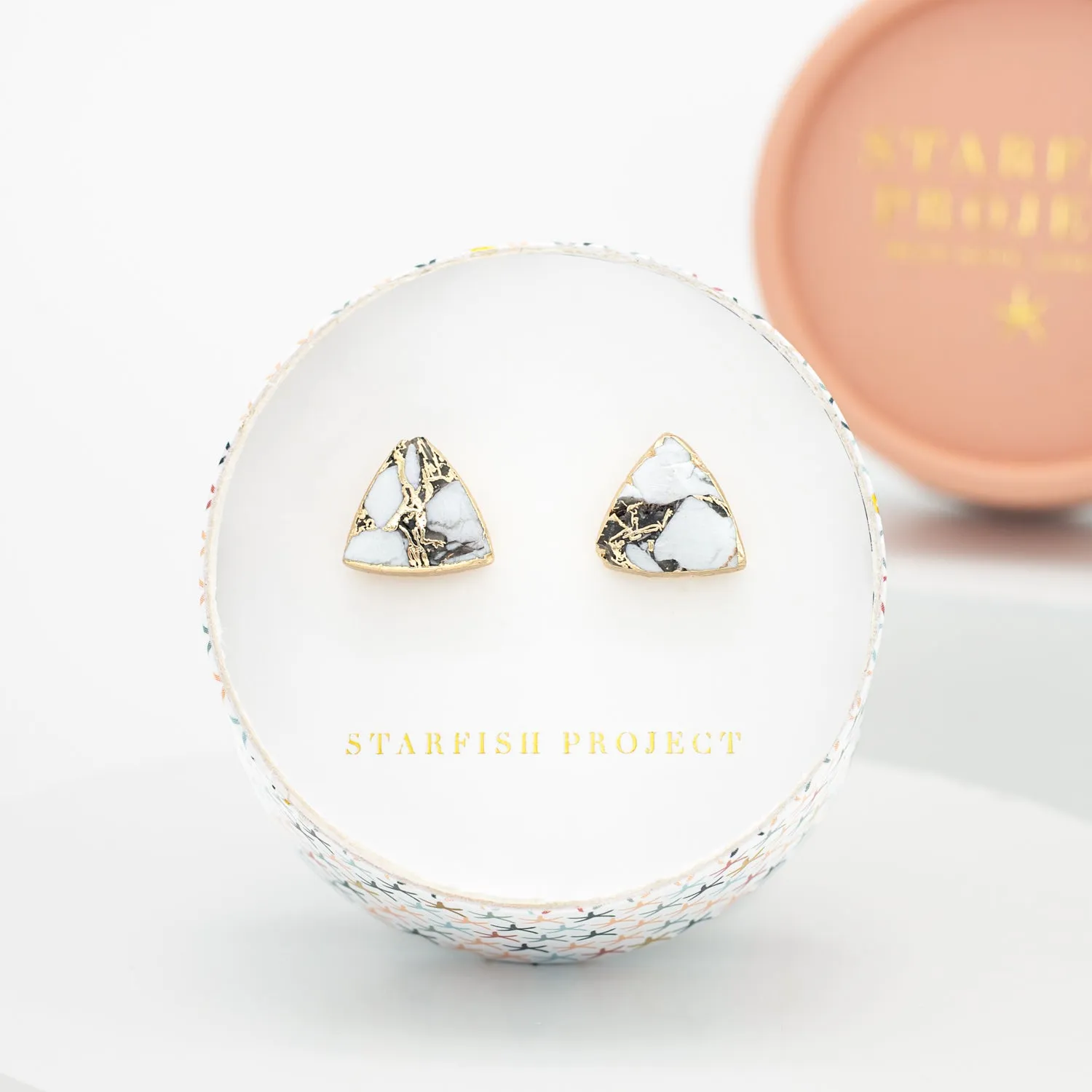 Haven Studs – White Turquoise sold by Starfish Project product image thumbnail 3