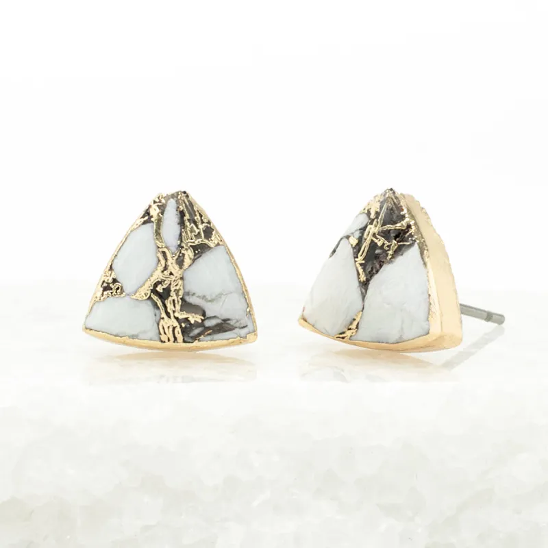 Haven Studs – White Turquoise sold by Starfish Project