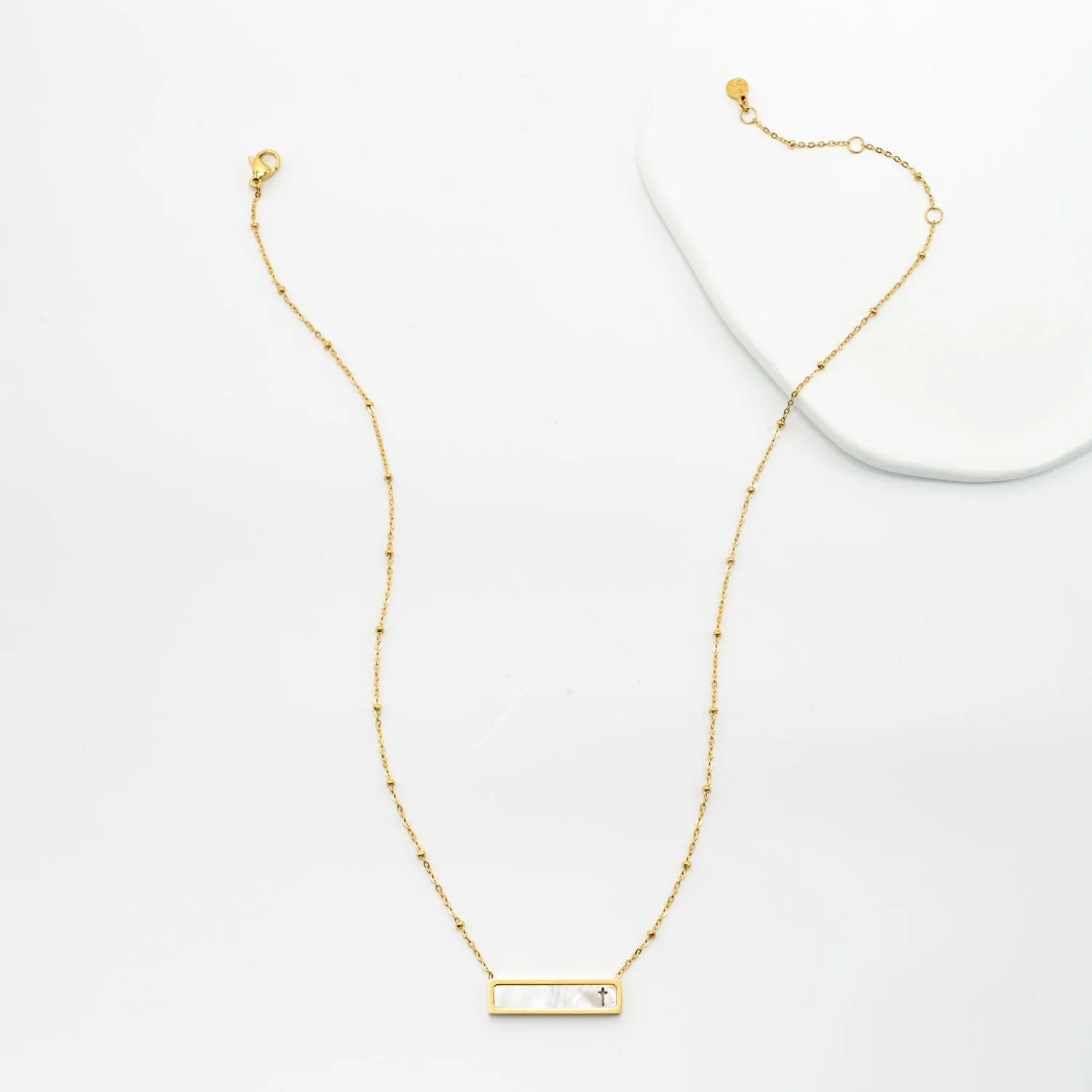 Faith Reversible Cross Bar Necklace sold by Starfish Project product image thumbnail 4