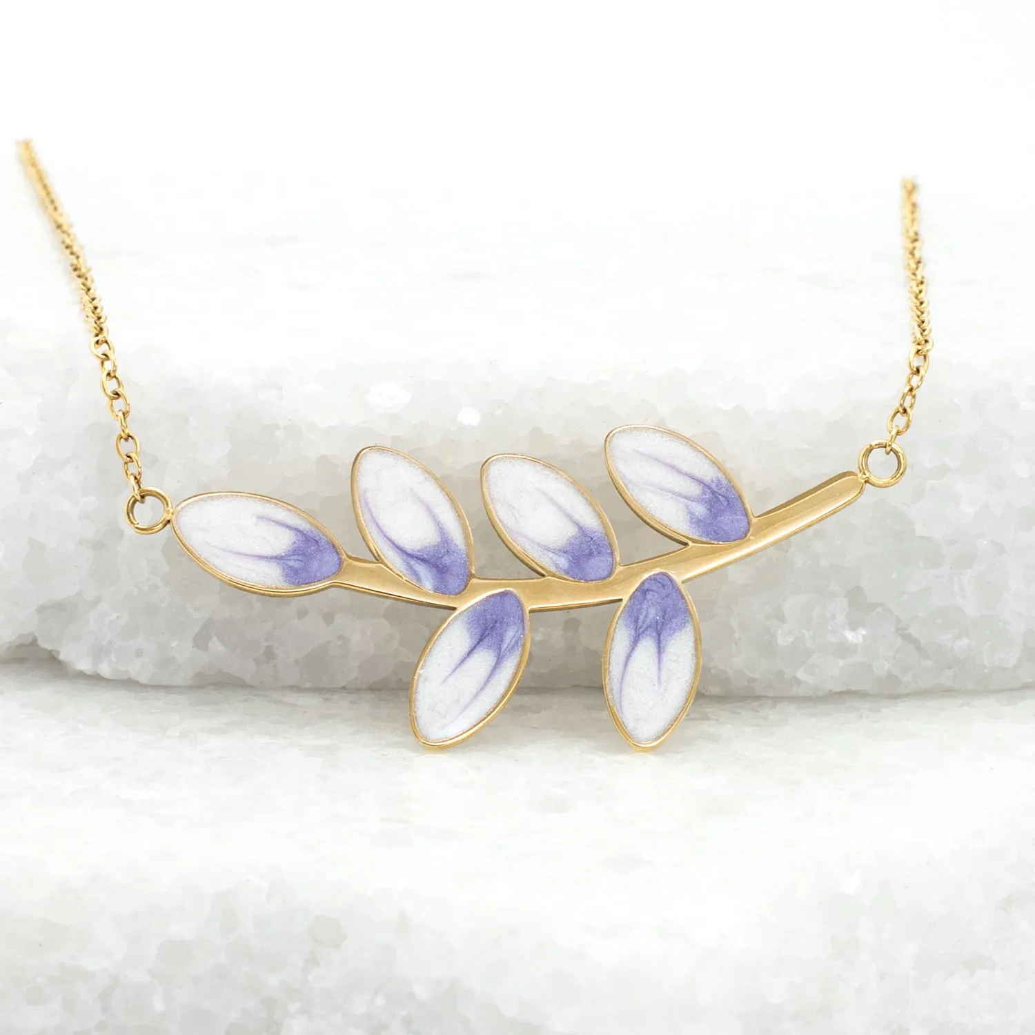 Hope Grows Necklace in Lavender sold by Starfish Project