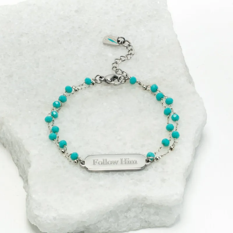 Follow Him Bracelet Silver made by Starfish Project