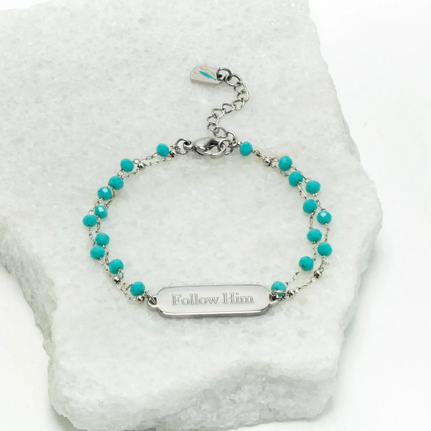 Follow Him Bracelet Silver sold by Starfish Project