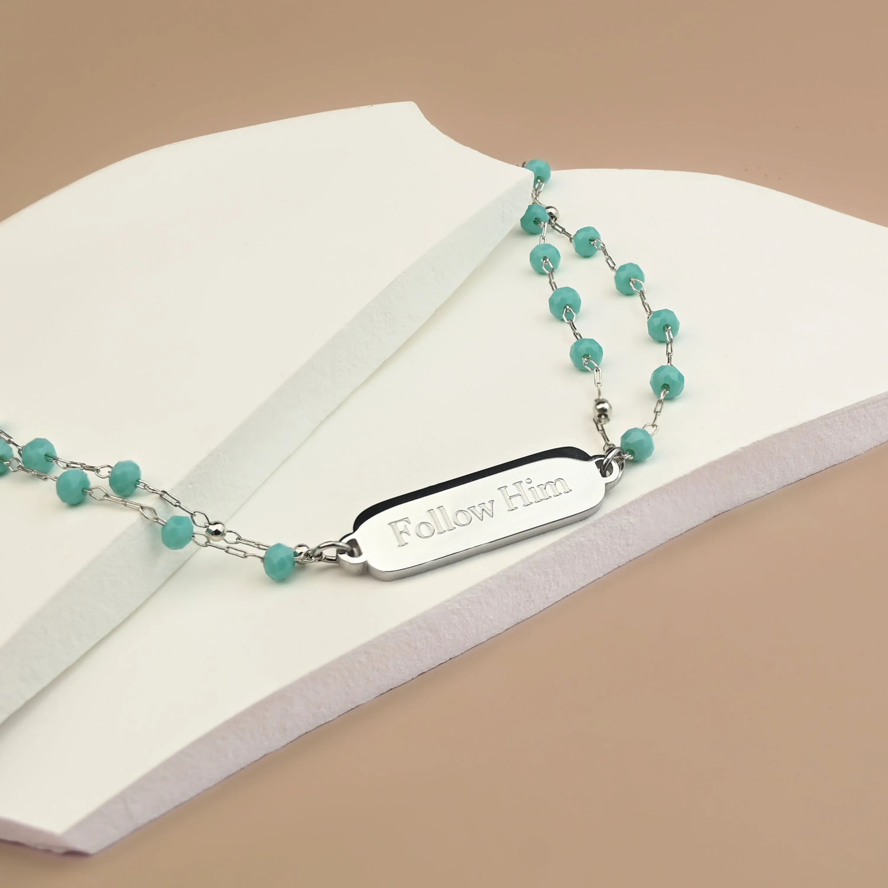 Follow Him Bracelet Silver sold by Starfish Project product image thumbnail 5