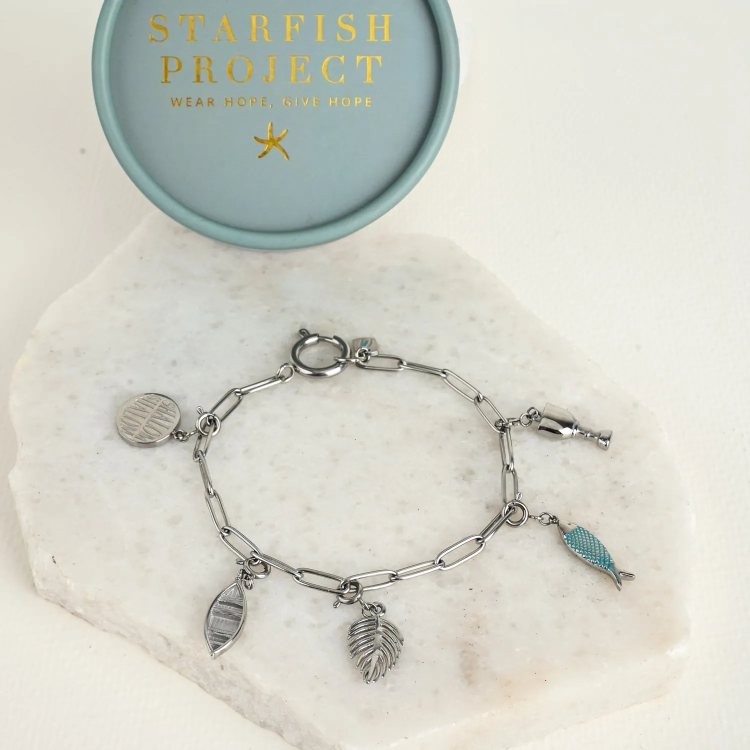 The Chosen Charm Bracelet - Silver sold by Starfish Project product image thumbnail 3