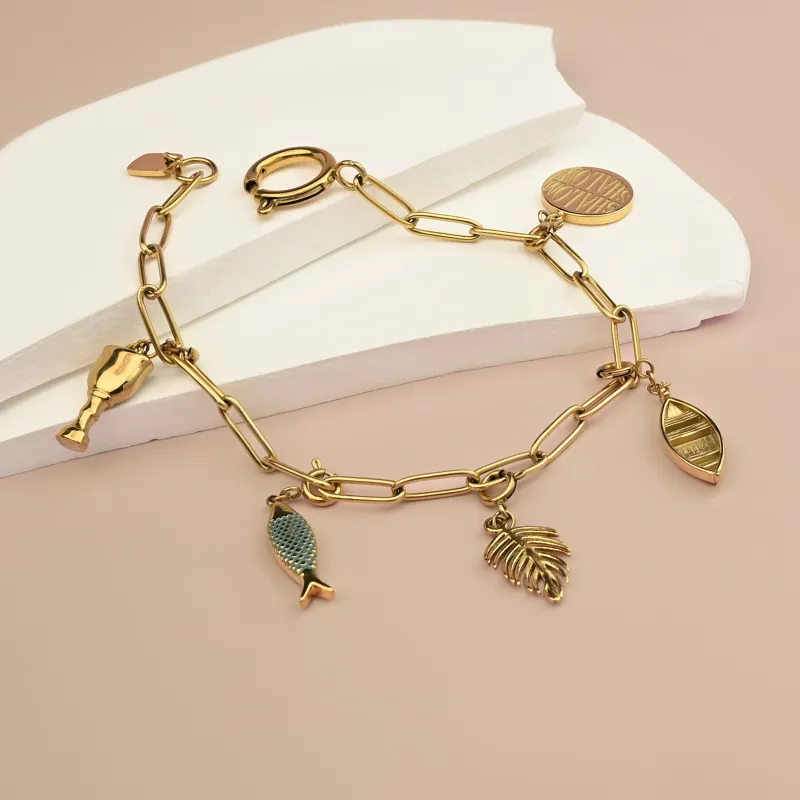 The Chosen Charm Bracelet - Gold made by Starfish Project