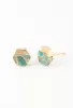 Oasis Turquoise and Gold Studs sold by Starfish Project