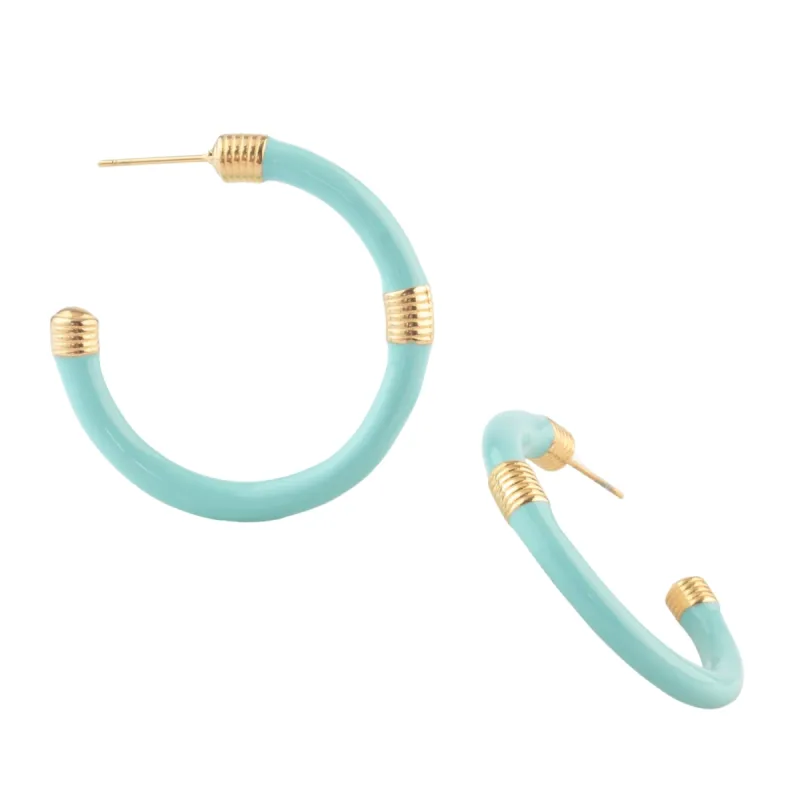 Radiate Hope Hoops in Mint sold by Starfish Project