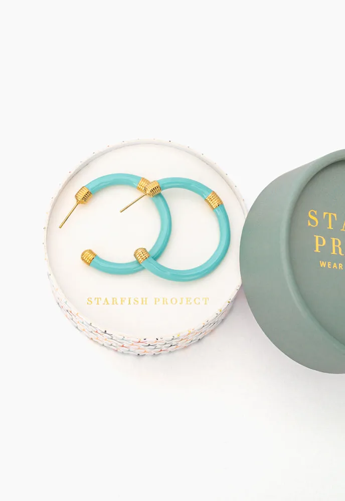 Radiate Hope Hoops in Mint sold by Starfish Project product image thumbnail 3