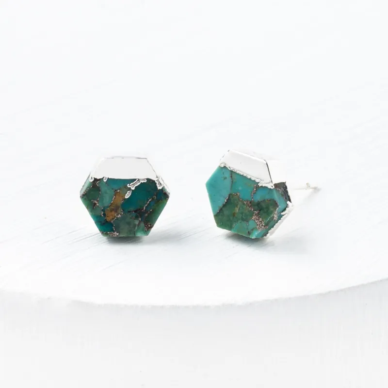 Oasis Studs in Silver sold by Starfish Project
