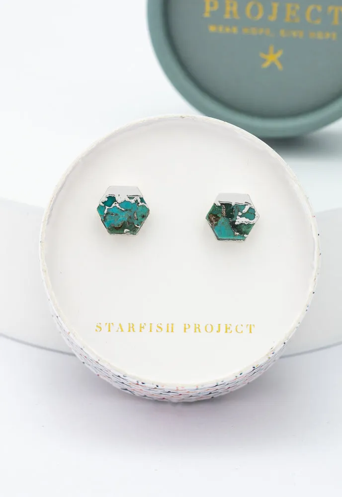 Oasis Studs in Silver sold by Starfish Project product image thumbnail 3