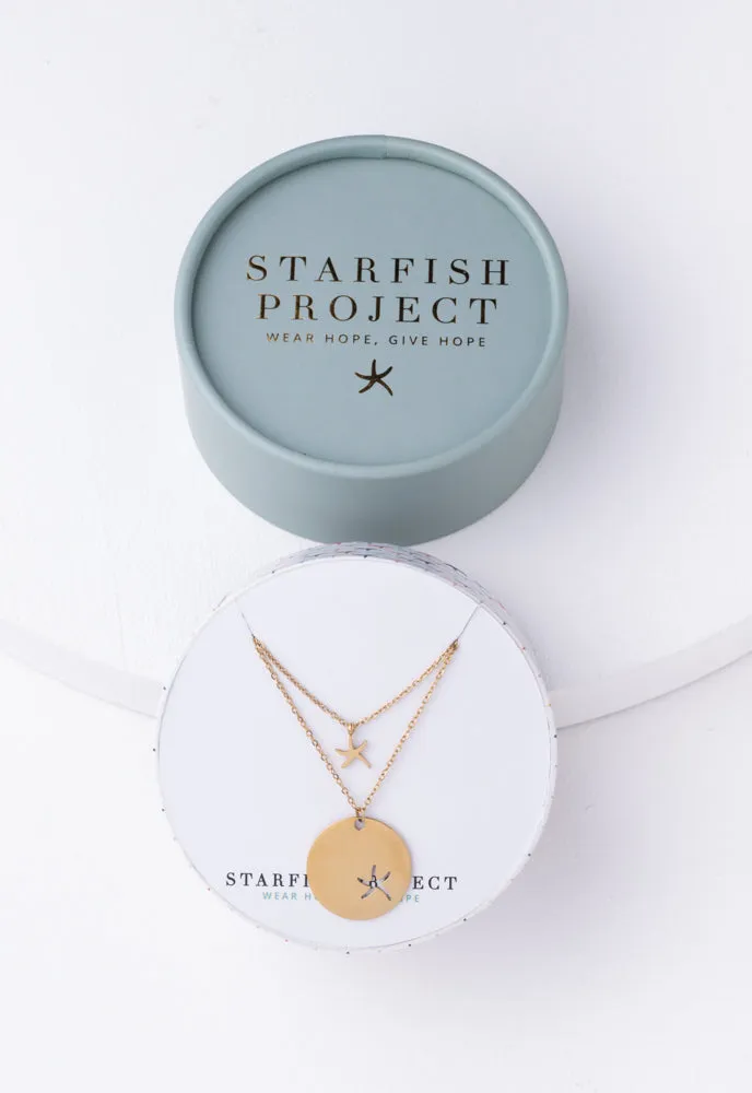 Community Gold Starfish Necklace Set sold by Starfish Project product image thumbnail 4