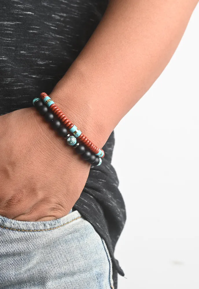 Wear Blue Men's Emperor Stone Bracelet sold by Starfish Project product image thumbnail 2