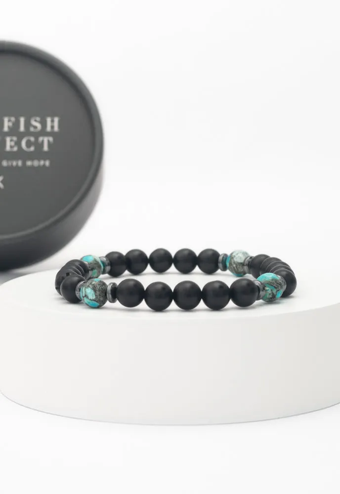 Wear Blue Men's Emperor Stone Bracelet sold by Starfish Project product image thumbnail 3