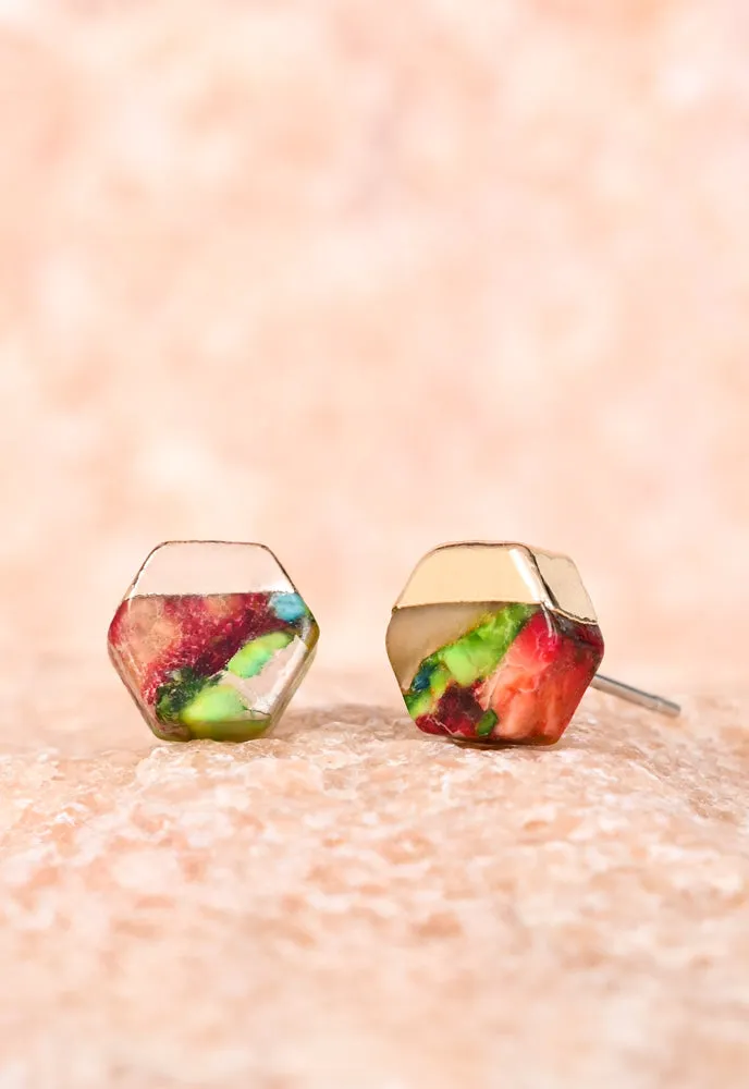 Sedona Stud Earrings in Sunrise Reds sold by Starfish Project product image thumbnail 5