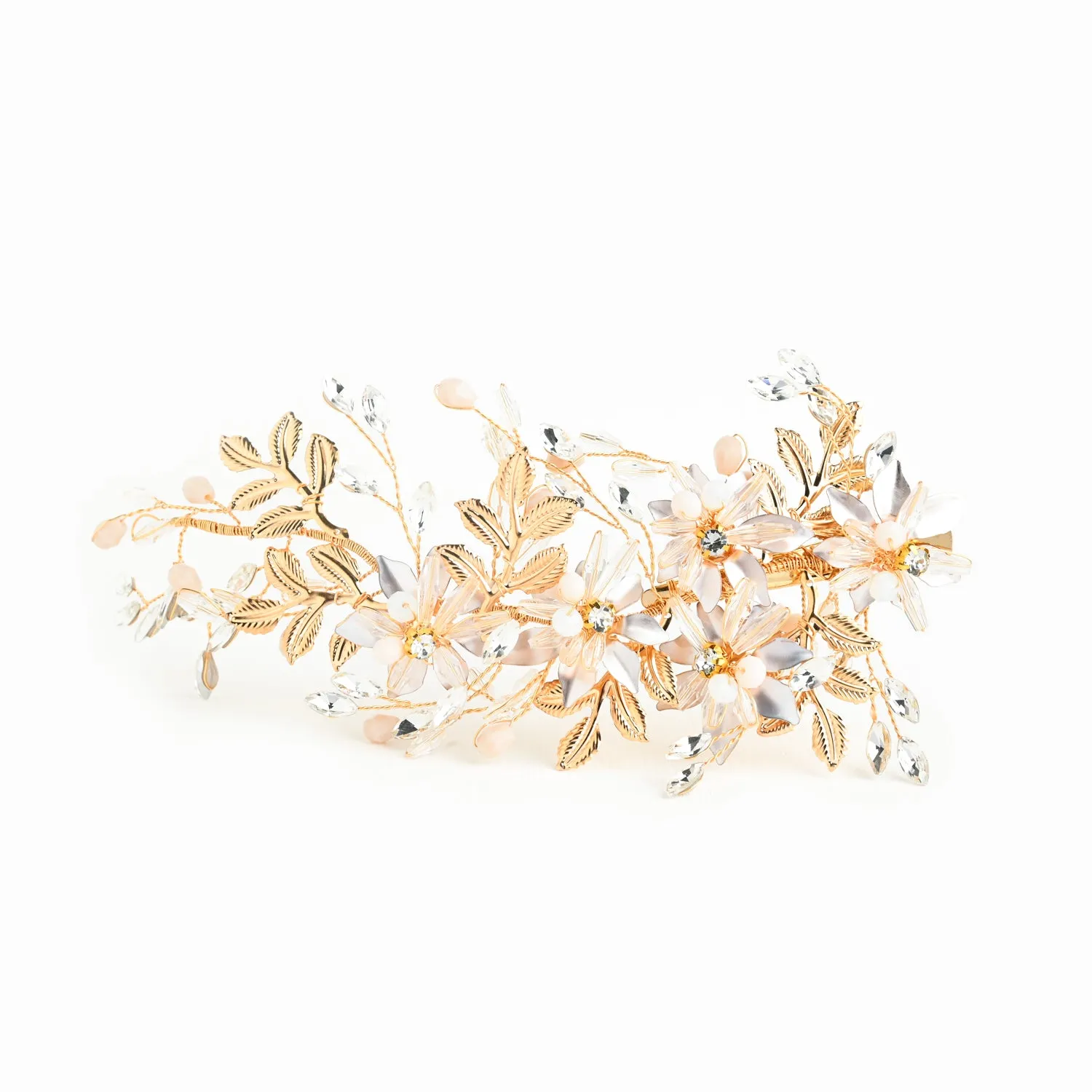 Magnolia Crystal and Zircon Hair Clip sold by Starfish Project