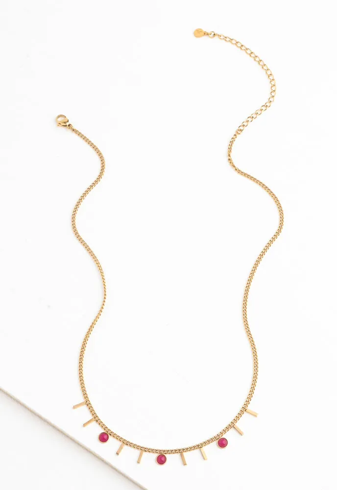 Helio Necklace in Scarlet sold by Starfish Project product image thumbnail 4