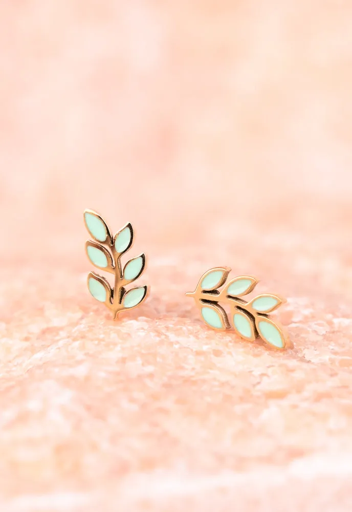 Rowen Stud Earrings in Mint sold by Starfish Project product image thumbnail 5