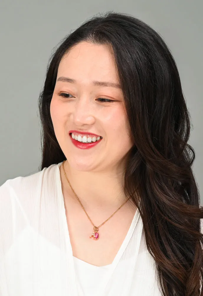 One Initial & One Birthstone Charm Gold Necklace Set sold by Starfish Project product image thumbnail 4