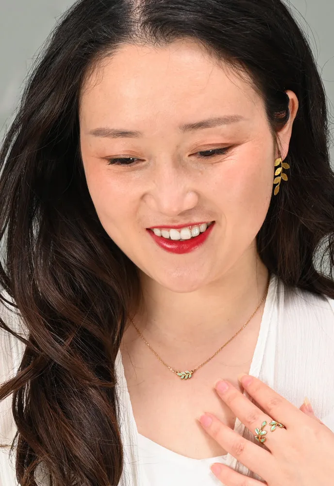 Flourish Vine Leaf Earrings sold by Starfish Project product image thumbnail 3