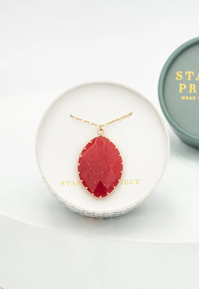 Radiant Light Crystal Necklace in Berry sold by Starfish Project product image thumbnail 4