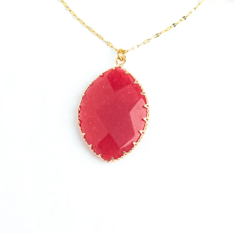 Radiant Light Crystal Necklace in Berry sold by Starfish Project