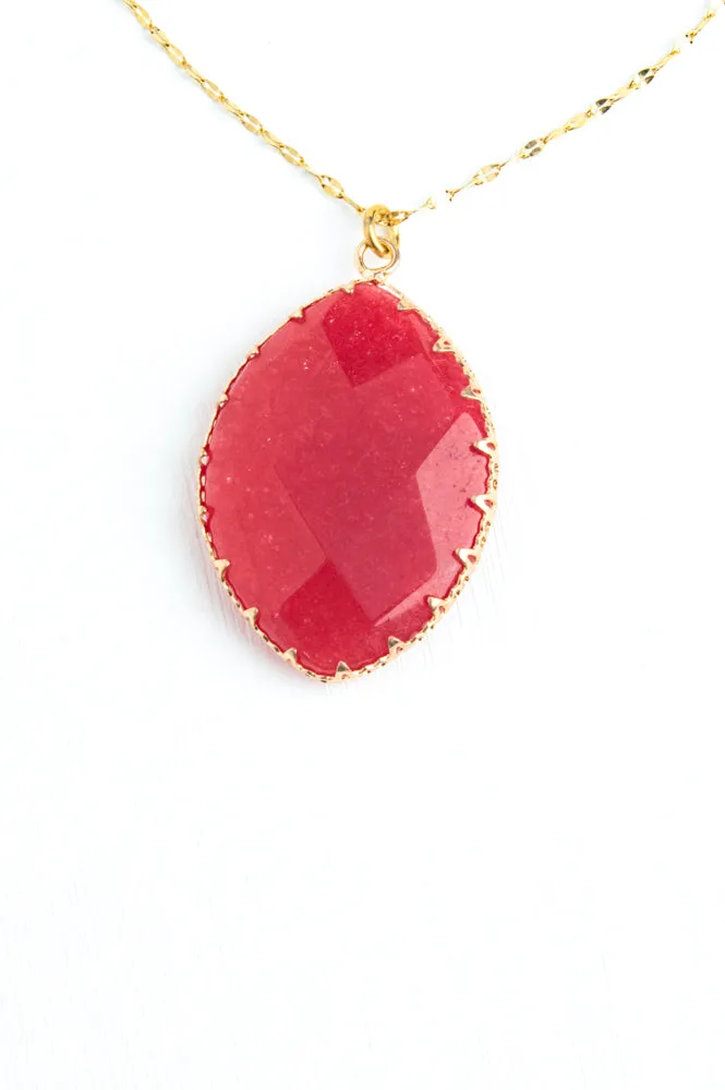 Radiant Light Crystal Necklace in Berry sold by Starfish Project product image thumbnail 2