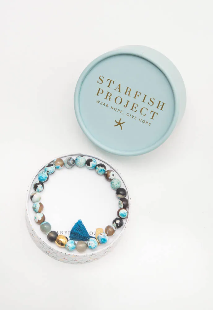 Ocean Waves Stone Bracelet sold by Starfish Project product image thumbnail 3