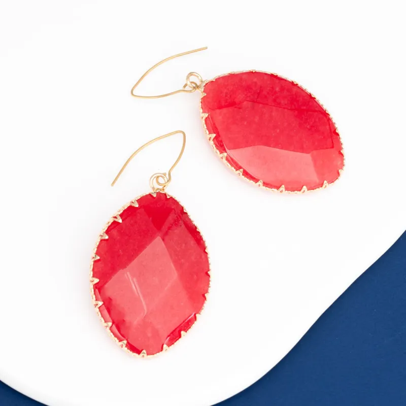 Radiant Light Crystal Earrings in Berry sold by Starfish Project
