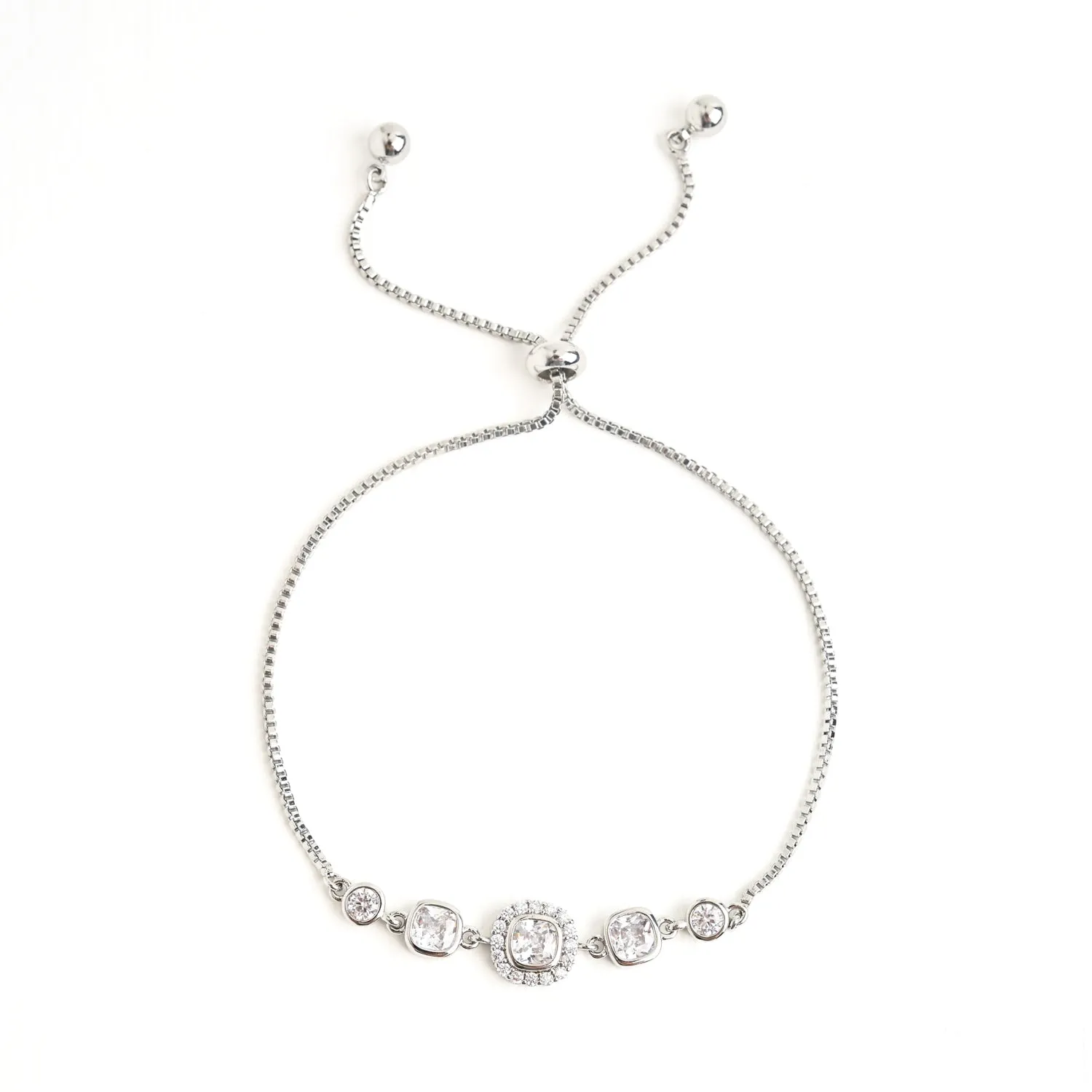 Radiant Shine Platinum Zircon Bracelet sold by Starfish Project