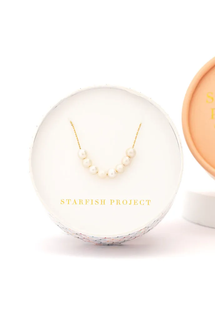 Harmony Pearl Cluster Necklace sold by Starfish Project product image thumbnail 4